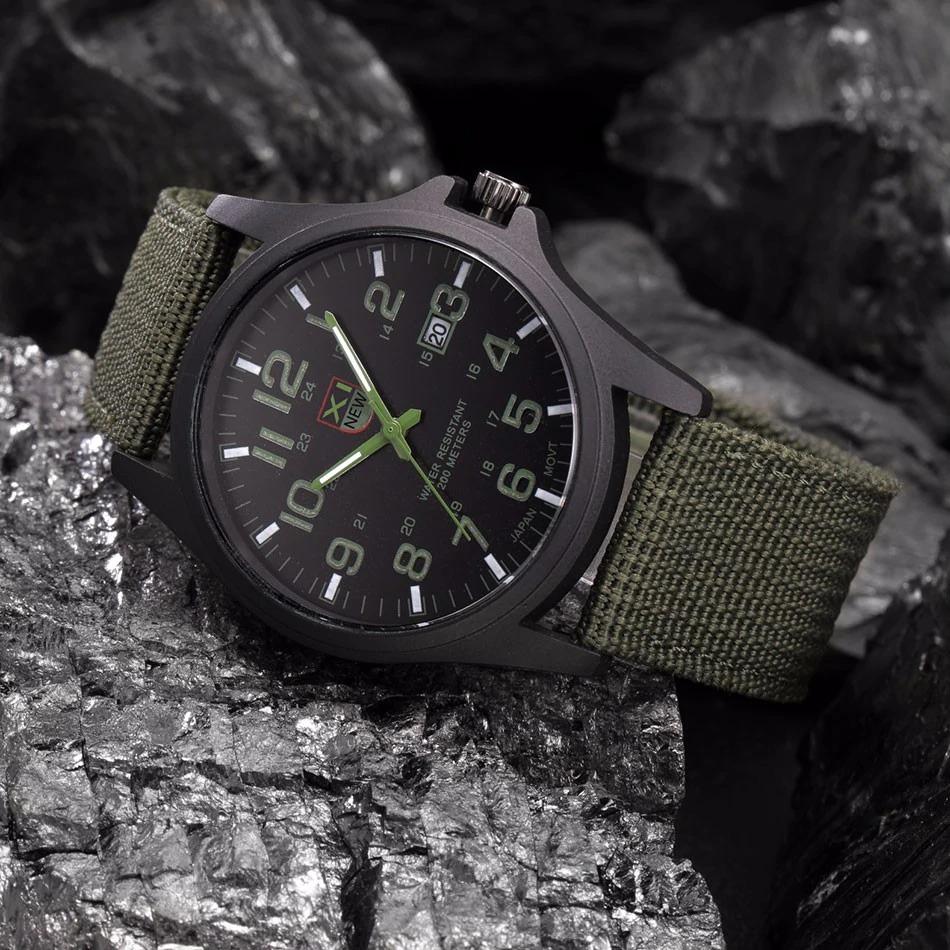 Tactical Military Watch – Durable & Waterproof Army-Style Wristwatch