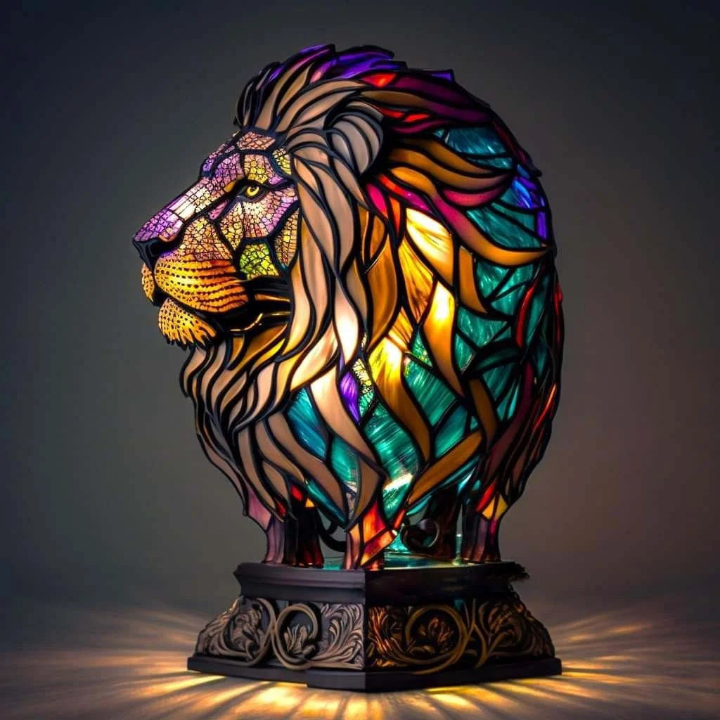 Contemporary Art-Inspired Design Lamp – Modern Handmade Ambient Light for Living Room & Bedroom