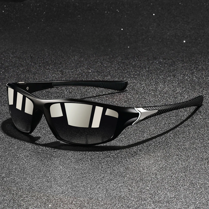 Men’s Polarised Sunglasses – UV400 Protection with Lightweight Metal Frame
