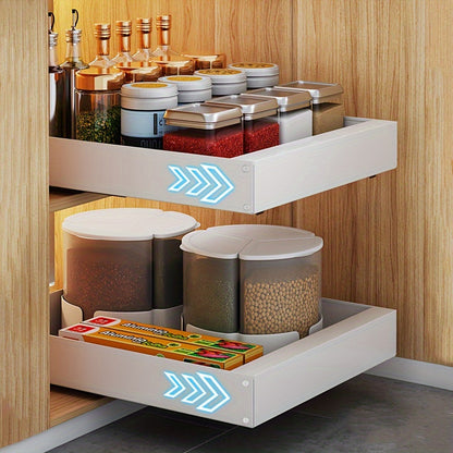 Lina Pull-Out Kitchen Cabinet Organiser – Space-Saving Sliding Pantry Storage Rack