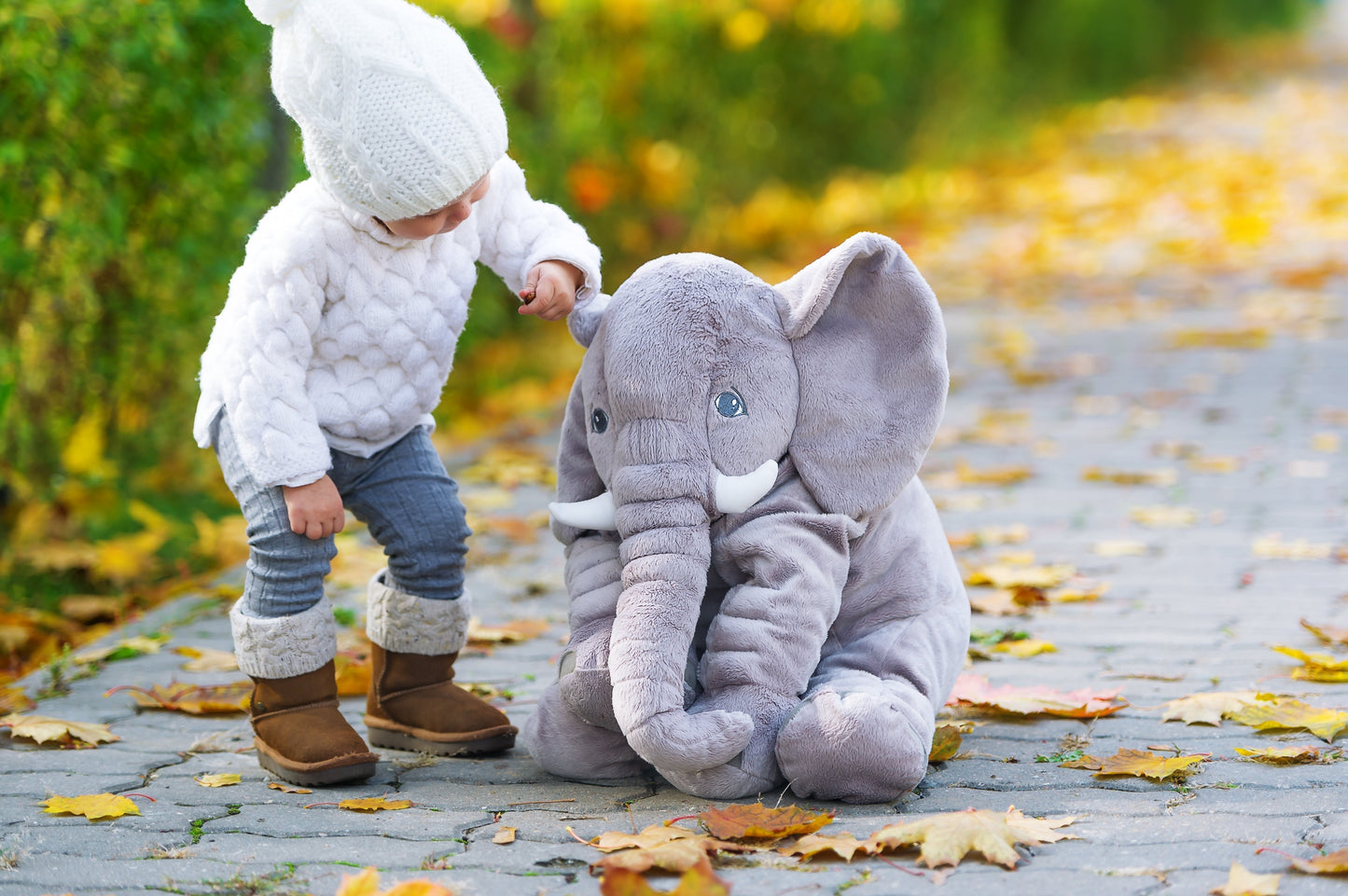 Plush Elephant Pillow – Ultra Soft & Comfortable Cuddle Cushion for Babies and Kids