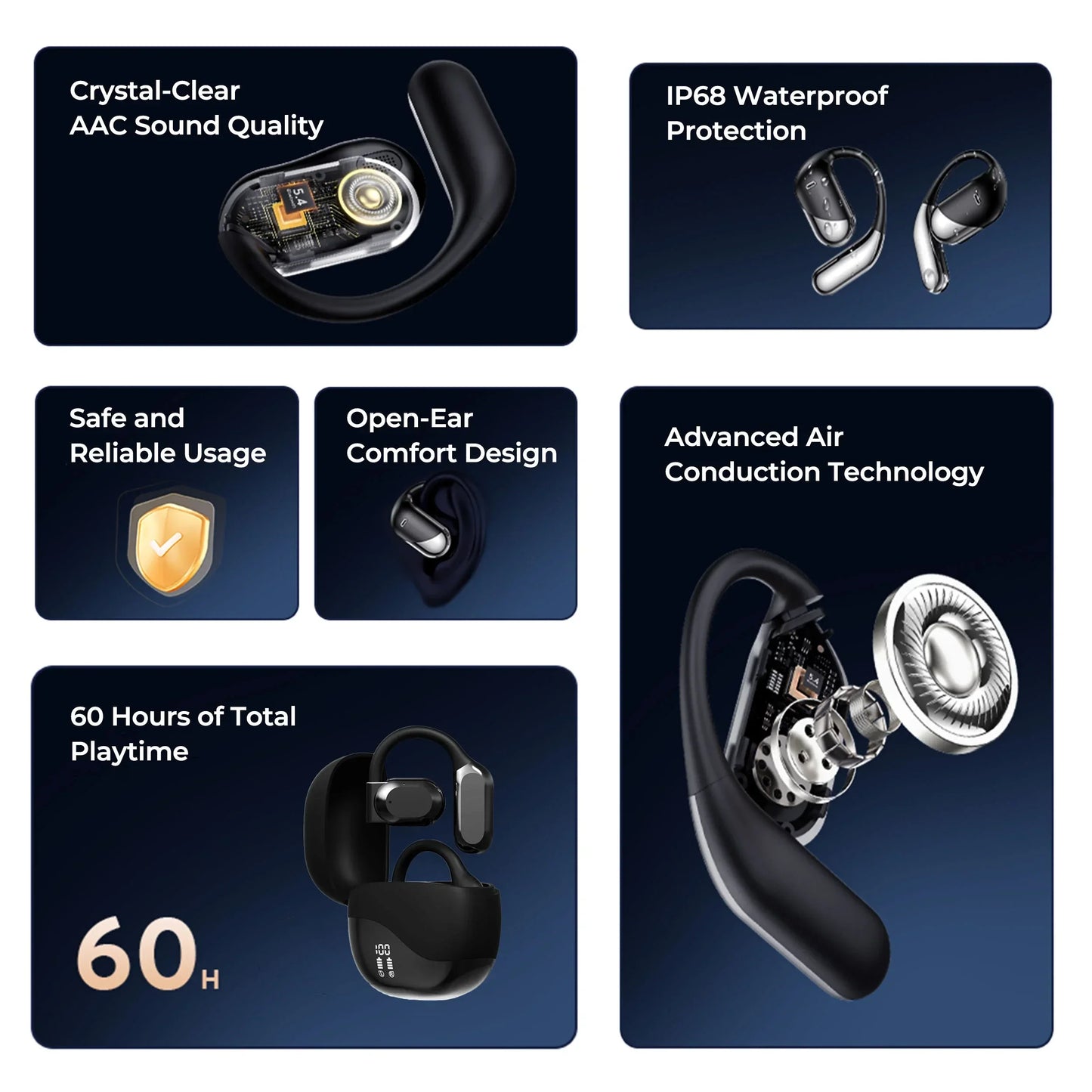 Smart AI Translation Earbuds – 144 Language Translator