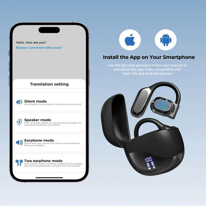 Smart AI Translation Earbuds – 144 Language Translator