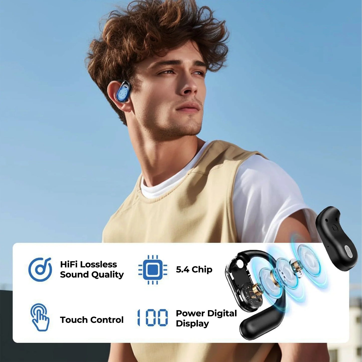 Smart AI Translation Earbuds – 144 Language Translator