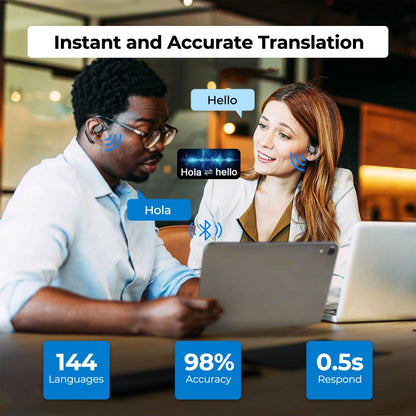 Smart AI Translation Earbuds – 144 Language Translator