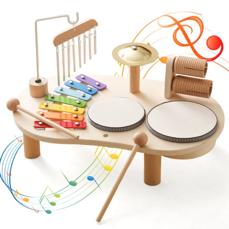 Wooden Music Station – Creative Musical Toy for Toddlers & Preschoolers