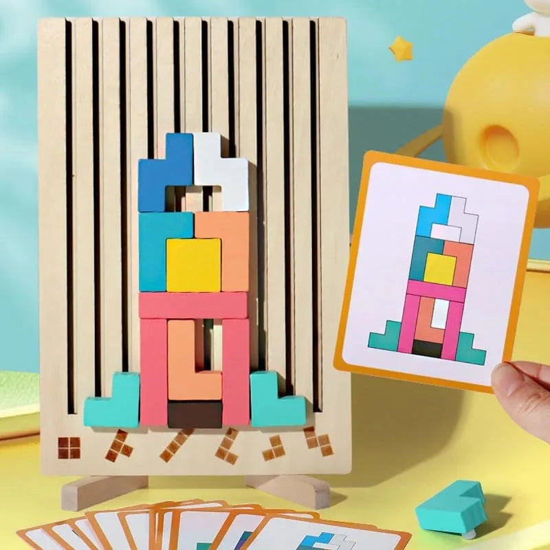 ThinkWood Wooden Puzzle Game – Montessori Educational Toy for Kids