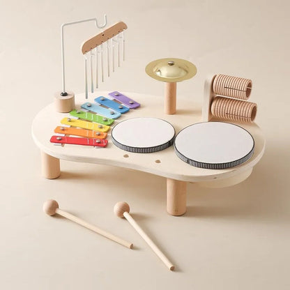 Wooden Music Station – Creative Musical Toy for Toddlers & Preschoolers