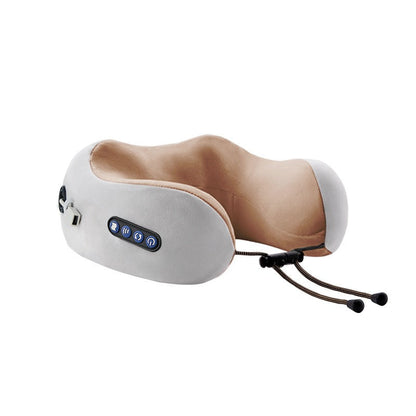 Shiatsu Heated Massage Pillow – Deep Kneading Neck & Shoulder Relief | Portable & Rechargeable