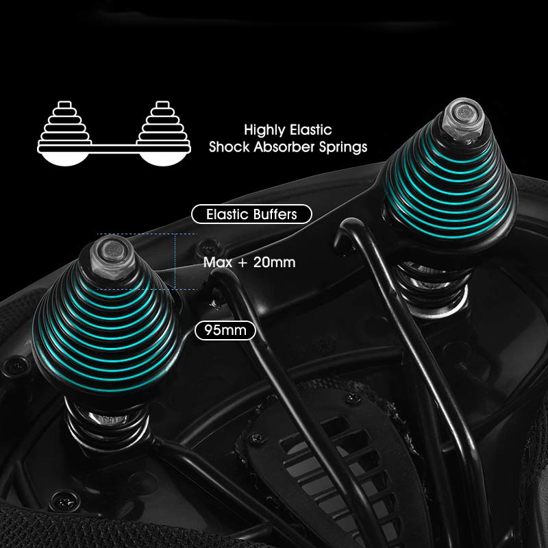 RideEase - Extra Wide & Breathable Comfortable Bike Saddle, Ergonomic Bicycle Seat