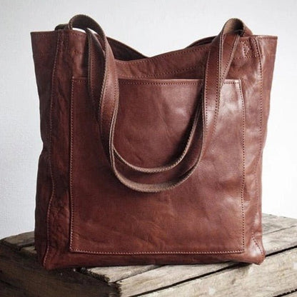 Elegant Women's Leather Handbag – Timeless Style for Work & Casual Wear