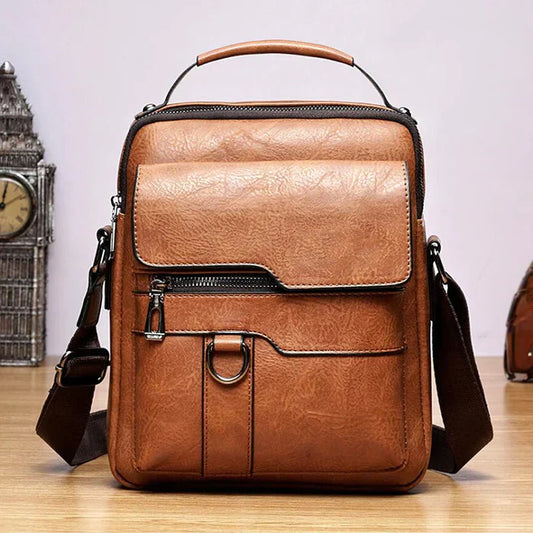 Luxury PU Leather Shoulder Bag – Stylish & Durable Crossbody for Men and Women