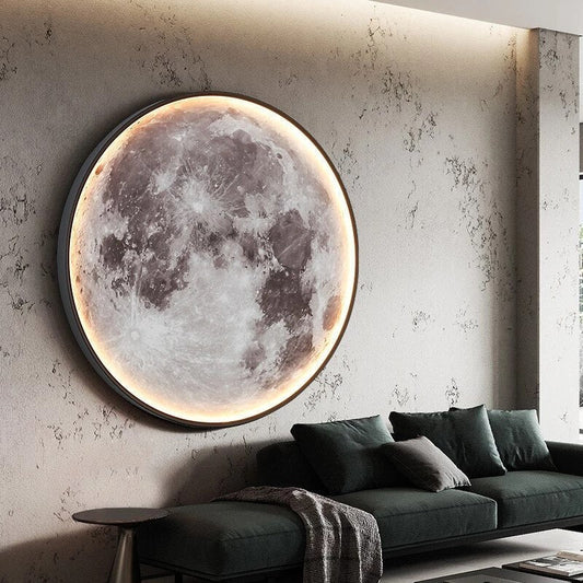 LunaGlow – Adjustable Moon Wall Light with LED Ambience