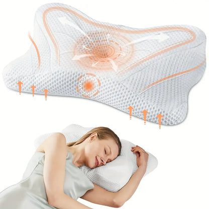 Cervical Neck Pillow, Ergonomic Contour Neck Pillows for Neck Pain Relief