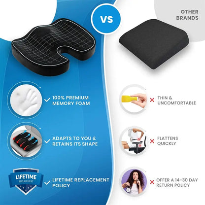 Comfort Cloud Memory Foam Seat Cushion