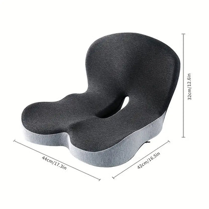 Ultimate Comfort Memory Foam Backrest Cushion - Soft Support for Buttocks and Waist