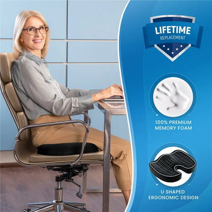 Comfort Cloud Memory Foam Seat Cushion