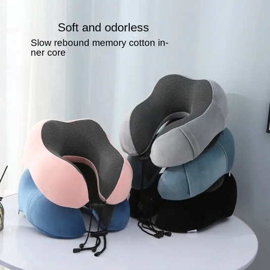 Slow Rebound Travel Pillow, U-shaped Headrest Neck Support Pillow