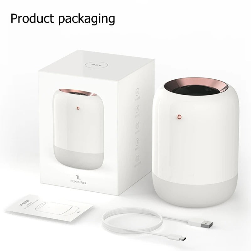 HydraPur UV Air Humidifier – Silent Portable Humidifier with UV Sterilisation for Clean & Comfortable Air