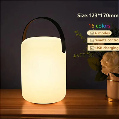 LuminaFusion Lamp – Portable Waterproof Cordless Table Lamp with Remote Control