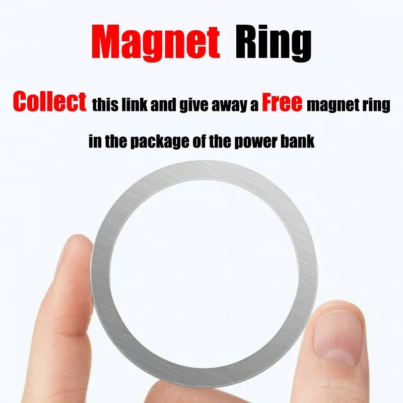FasterCharge Pro – Magnetic Wireless MagSafe Power Bank with 22.5W Fast Charging