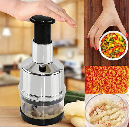ChefChop Pro – Manual Stainless Steel Vegetable Chopper for Fast, Safe & Efficient Food Prep