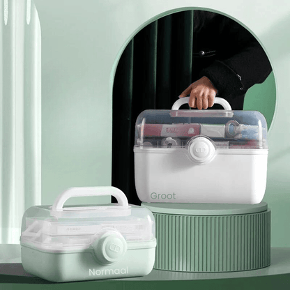 MediSmart Pill Organizer – Compact Weekly Medicine Storage Box for Home & Travel