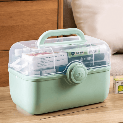 MediSmart Pill Organizer – Compact Weekly Medicine Storage Box for Home & Travel