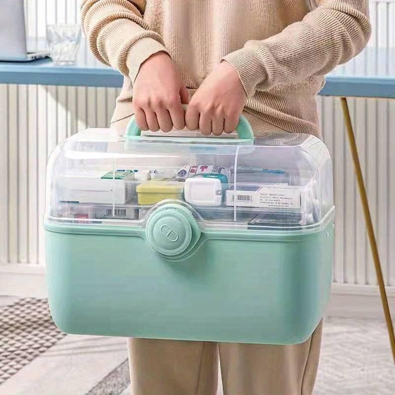 MediSmart Pill Organizer – Compact Weekly Medicine Storage Box for Home & Travel