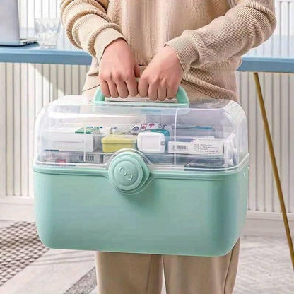 MediSmart Pill Organizer – Compact Weekly Medicine Storage Box for Home & Travel