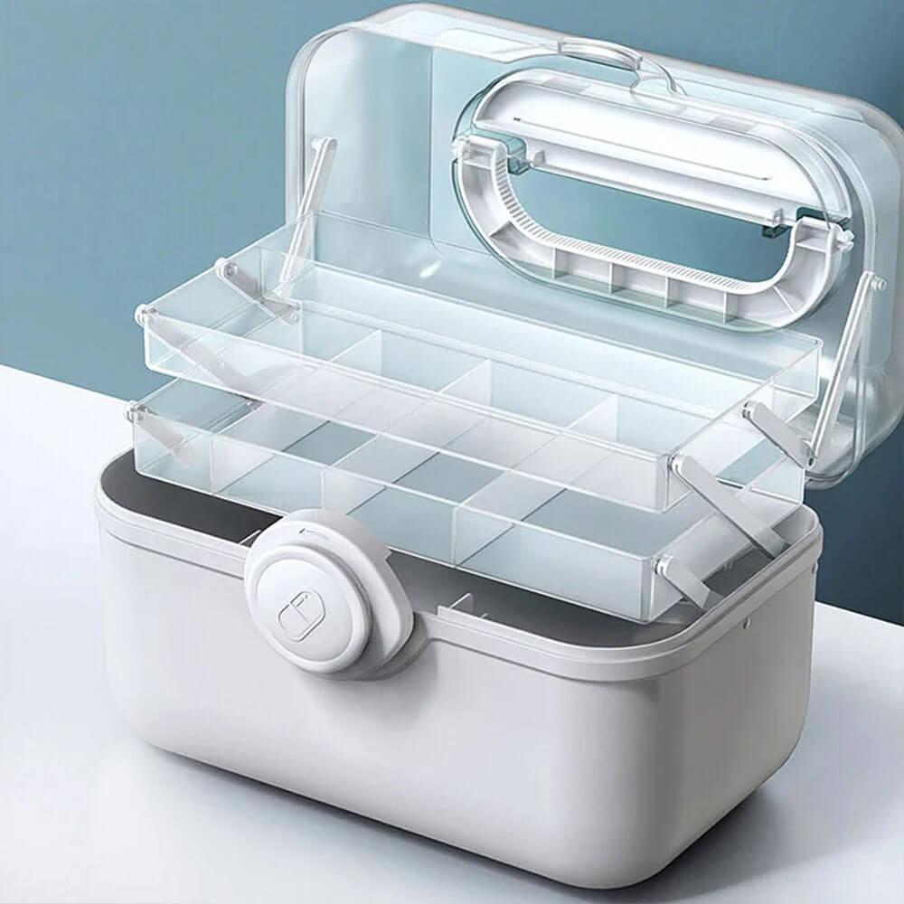MediSmart Pill Organizer – Compact Weekly Medicine Storage Box for Home & Travel