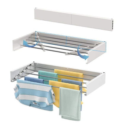 Foldable Wall-Mounted Drying Rack – Space-Saving Laundry Drying Solution