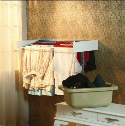 Foldable Wall-Mounted Drying Rack – Space-Saving Laundry Drying Solution
