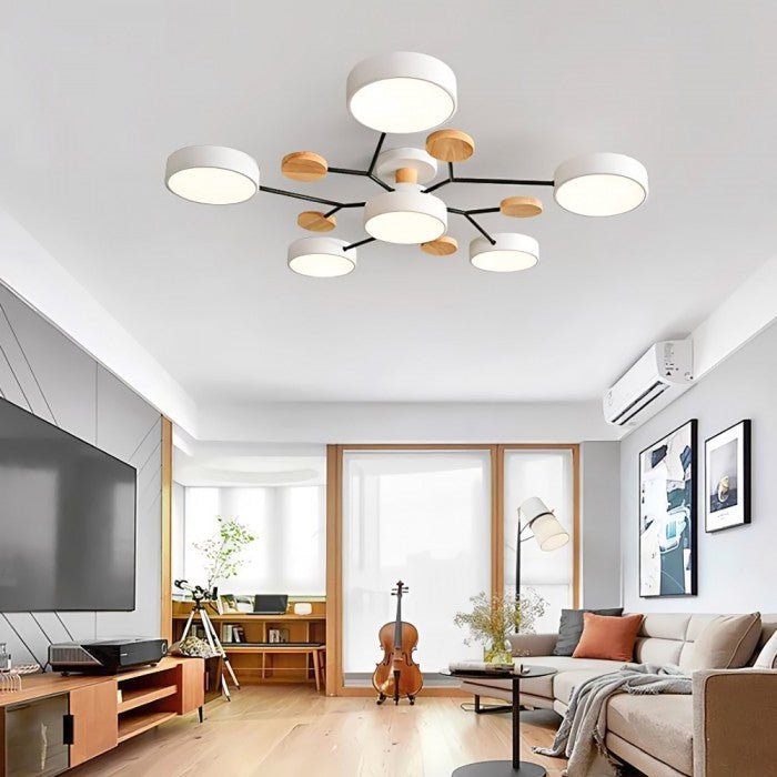 Scandinavian LED Ceiling Light – Modern Branch Design with Warm White Illumination & Energy Efficient Technology