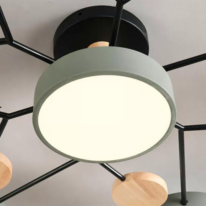Scandinavian LED Ceiling Light – Modern Branch Design with Warm White Illumination & Energy Efficient Technology