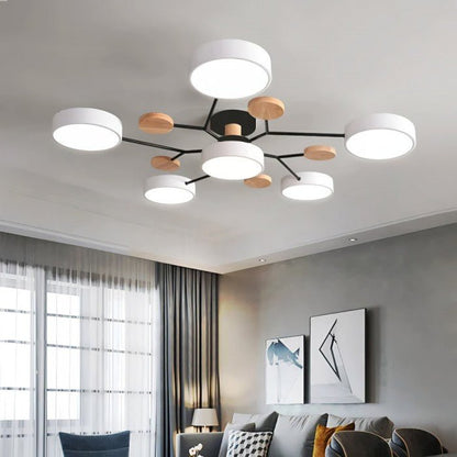 Scandinavian LED Ceiling Light – Modern Branch Design with Warm White Illumination & Energy Efficient Technology