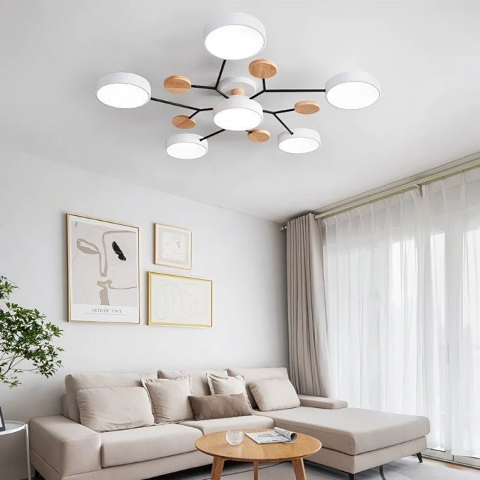 Scandinavian LED Ceiling Light – Modern Branch Design with Warm White Illumination & Energy Efficient Technology