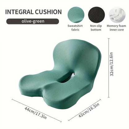 Ultimate Comfort Memory Foam Backrest Cushion - Soft Support for Buttocks and Waist