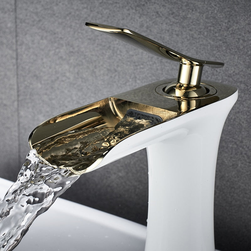Modern Waterfall Bathroom Tap – Stylish Design & Elegant Water Flow