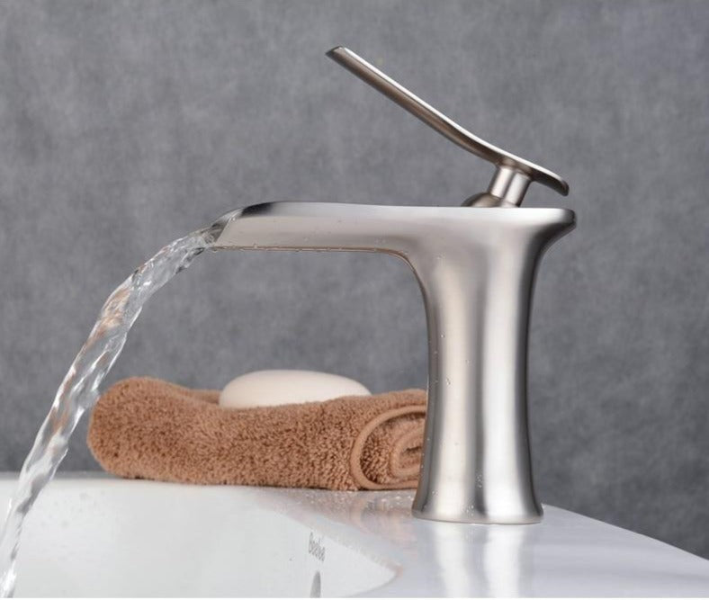 Modern Waterfall Bathroom Tap – Stylish Design & Elegant Water Flow