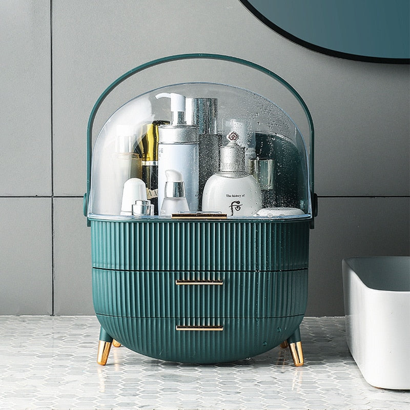 Elegant Makeup Organizer – Stylish Cosmetic Storage with Compartments