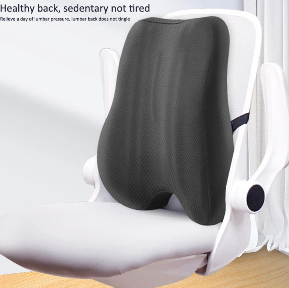 Ergonomic Memory Foam Seat & Back Cushion – Ultimate Comfort for Office Chairs