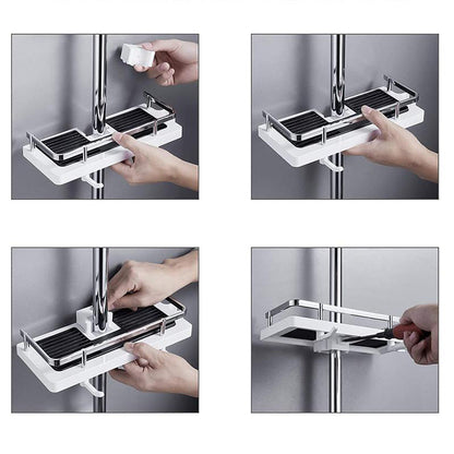 BathBuddy | No-Drill Shower Shelf – Space-Saving Bathroom Storage