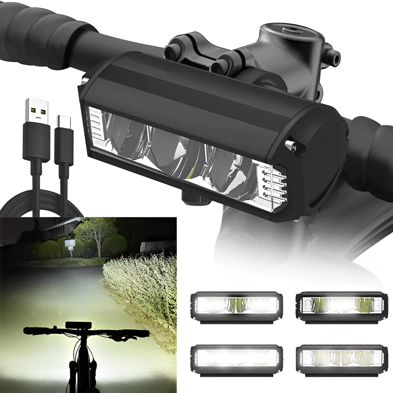 Ultra-Bright LED Bike Light | Adjustable Brightness | Waterproof & Multi-Mode Cycling Light