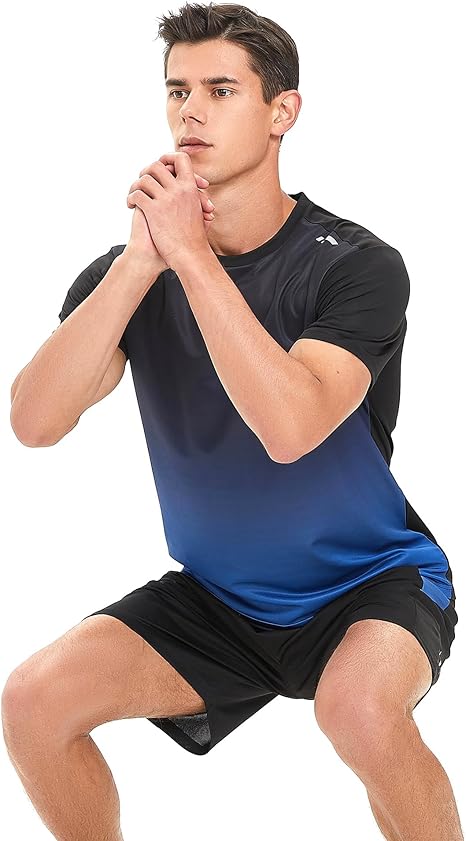 Men’s 2-Piece Activewear Set – Quick-Dry Gym Shirt & Shorts