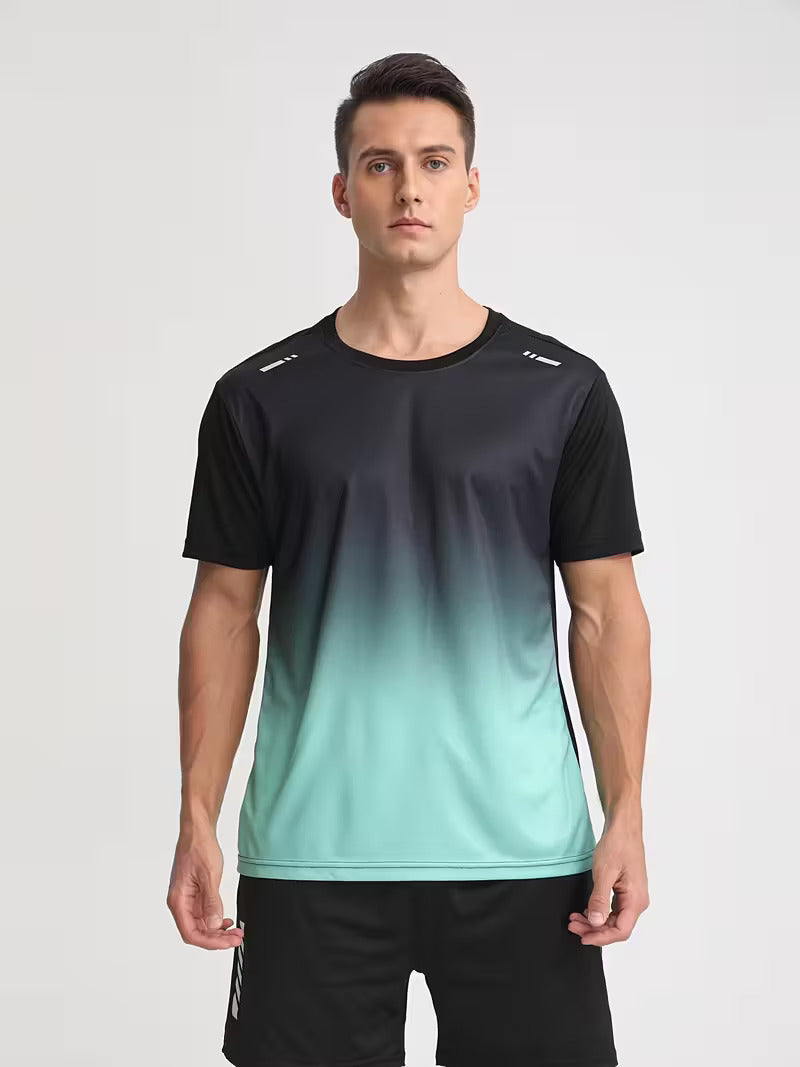 Men’s 2-Piece Activewear Set – Quick-Dry Gym Shirt & Shorts