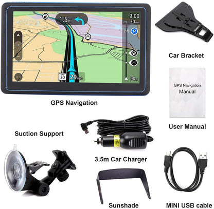 7" GPS Navigation System – 2025 Upgraded Sat Nav for Cars & Trucks