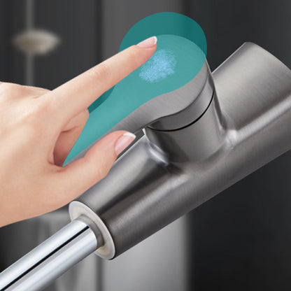 Modern Bathroom Basin Tap with Pull-Out Spray Head – 360° Swivel & Dual-Mode Water Flow