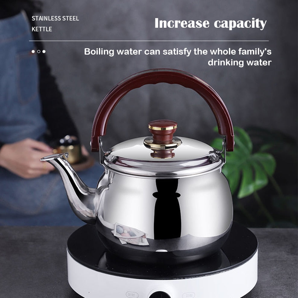 Stainless Steel Whistling Kettle – Thick-Walled, Durable & Stylish