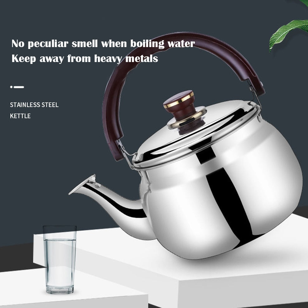 Stainless Steel Whistling Kettle – Thick-Walled, Durable & Stylish